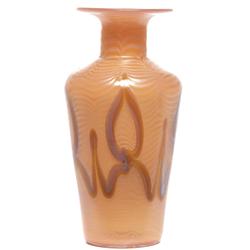 Loetz vase, shouldered form with flaring rim 