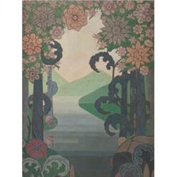 Secessionist painting, oil on canvas 