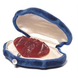  Rene Lalique figural, bat in red glass