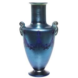 L.C. Tiffany vase, double handled form
