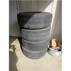 4 TIRES & RIMS FORD 8 BOLT 265-75-16