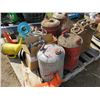 Image 4 : PALLET OF GAS CANS, 220 VOLT HEATER, PROPANE HEATER, DRILL SET