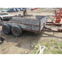 UTILITY TRAILER, TANDEM HOME BUILT 9'X5'