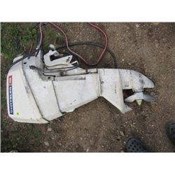 15 HP CHRYSLER BOAT MOTOR, LAST RAN 2 YRS AGO, SOLD AS IS