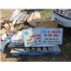 Image 1 : PALLET OF SIGNS, METAL FLASHING, ETC