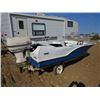 Image 5 : 14' FIBERGLASS BOAT/MOTOR/TRAILER, 40 HP JOHNSON SEAHORSE, SOLD AS IS