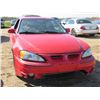 Image 1 : 2000 PONTIAC GRAND AM VIN 1G2NW12E0YM845197 SASK REG NO KEY, AS IS