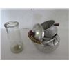 Image 2 : Small Aluminium tea pot w/inset basket & Urine sample bottle