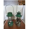 Image 3 : 2 Coal Oil Lanterns, 1 Coleman, glass cracked