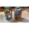 Image 1 : 2 JARS OF MARBLES