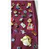 Image 4 : NEARLY 150 RARE VINTAGE PINS, CURLING, NFL, ETC.