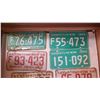 Image 2 : 10 SASKATCHEWAN LICENSE PLATES, LOT 1
