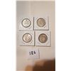 Image 1 : 1961,62,63,64 SILVER 50 CENT COINS