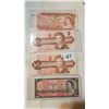 Image 1 : 4 DIFFERENT $2 BILLS 1954,74 AND 2 1986 WITH DIFFERENT SIGNATURES, 2 ARE UNCIRCULATED