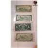 Image 3 : 4 DIFFERENT $1 BILLS, 1937,54, 67