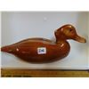 Image 1 : HAND CARVED SIGNED WOOD DUCK