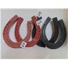Image 2 : ROY ROGERS 1950s LUCKY HORSESHOES: 4 RUBBER HORSE SHOES VINTAGE