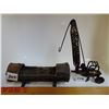 Image 2 : FOLK ART LOG TOOTHPICK HOLDER? AND SPARK PLUG CRANE