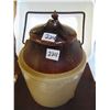 Image 1 : 1 GALLON SAUERKRAUT CROCK WITH LID NO VISIBLE CRACKS