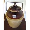 Image 2 : 1 GALLON SAUERKRAUT CROCK WITH LID NO VISIBLE CRACKS