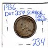 Image 2 : SCARCE CANADIAN 1936 DOT 25 CENT
