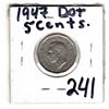 Image 2 : SCARCE CANADIAN 1947 DOT FIVE CENT PIECE