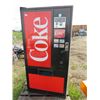 Image 1 : COKE VENDING COOLER, WORKS AND LIGHTS UP, NO COIN MECHANISM