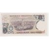 Image 2 : Argentina 4 bank notes 5, 50, 100, 500 pesos, ex cond