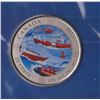 Image 1 : 2012 Canada 25th Anniversary of the Canadian Coast Guard 25 cent colored coin