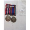 Image 1 : 2 WW2 metals, 1 - Canadian Service medal w/George VI British Empire, 1 - 1939 - 1945 Canadian Volunt