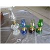 Image 1 : CLEAR AND COLORED MINIATURE COAL OIL LAMPS - 4