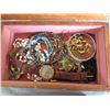 Image 2 : JEWELRY BOX W/ CUSTOM JEWELRY AND WATCH