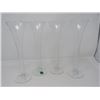 Image 1 : CHAMPAGNE FLUTES - 4 HAND BLOWN, MADE IN ROMANIA
