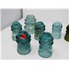 Image 5 : RARE VINTAGE UNUSAL GLASS INSULATORS
