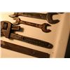 Image 2 : Antique File, Timo 9 Pipe Wrench 2 ETF wrenches, Dubl-Hes Wrench, 31 Wrench, 2 punches, 2 CCm Bike W