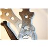 Image 5 : Antique File, Timo 9 Pipe Wrench 2 ETF wrenches, Dubl-Hes Wrench, 31 Wrench, 2 punches, 2 CCm Bike W
