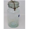 Image 1 : PERFECT SEAL QUART JAR, BLUE TINT MADE IN CANADA