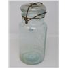Image 2 : PERFECT SEAL QUART JAR, BLUE TINT MADE IN CANADA