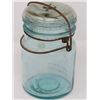 Image 2 : PERFECT SEAL PINT JAR BLUE TINT MADE IN CANADA