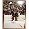 Image 1 : FRIDAY NIGHT! JOHNNY BOWER AUTOGRAPHED FRAMED TORONTO MAPLE LEAFS PHOTO 16x20