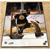 Image 1 : FRIDAY NIGHT! GERRY CHEEVERS FRAMED AUTOGRAPHED BOSTON BRUINS PHOTO WITH COA