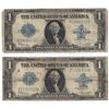 Image 1 : 1923 $1 Large Silver Certificate Speelman / White Notes Lot of 2