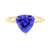 Image 2 : 3.26 ctw Tanzanite Ring - 14KT Yellow Gold