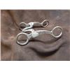 Image 1 : Unmarked Silver Overlaid Curb Bit- Silver Shields- Cowboy Marked M