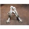 Image 1 : Anchor Marked North and Judd Straight Shank Spurs- Engraved- 10 Point Rowels