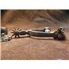 Image 4 : Anchor Marked North and Judd Straight Shank Spurs- Engraved- 10 Point Rowels