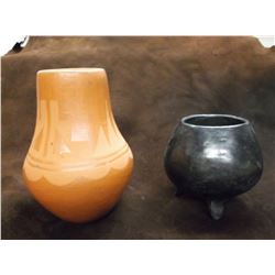 2 Unmarked Vessels- 4.5 "W X 6.5" H- 4" W X 4"H