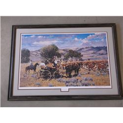 Signed Gary Carter Print- "Barons of Beef"- 645 of 850- Letter of Authenticity
