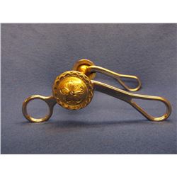 Marked CSC Curb Bit- Silver Concho- Copper Mouth