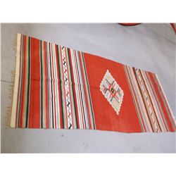 Navajo Blanket- 94"L X 40"W- Minor Damage and Fringe Loss